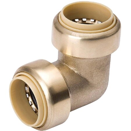 Proline 1 In. PFx 1 In. PF 90 Deg. Push Fit Brass Elbow 1/4 Bend 6631-005